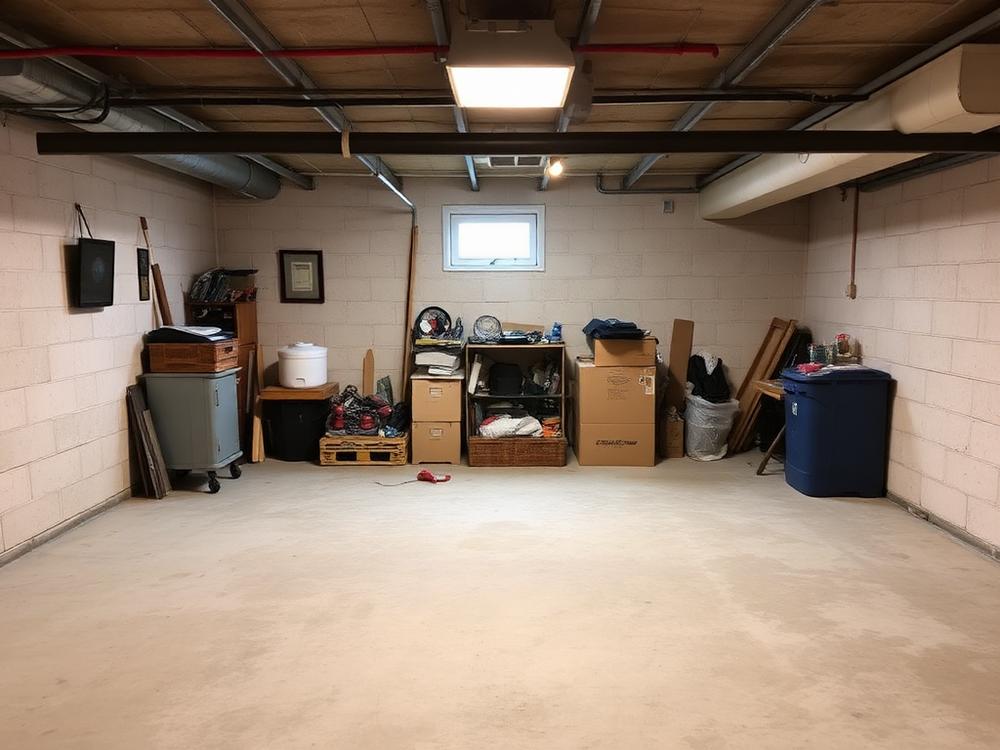Basement cleanout after