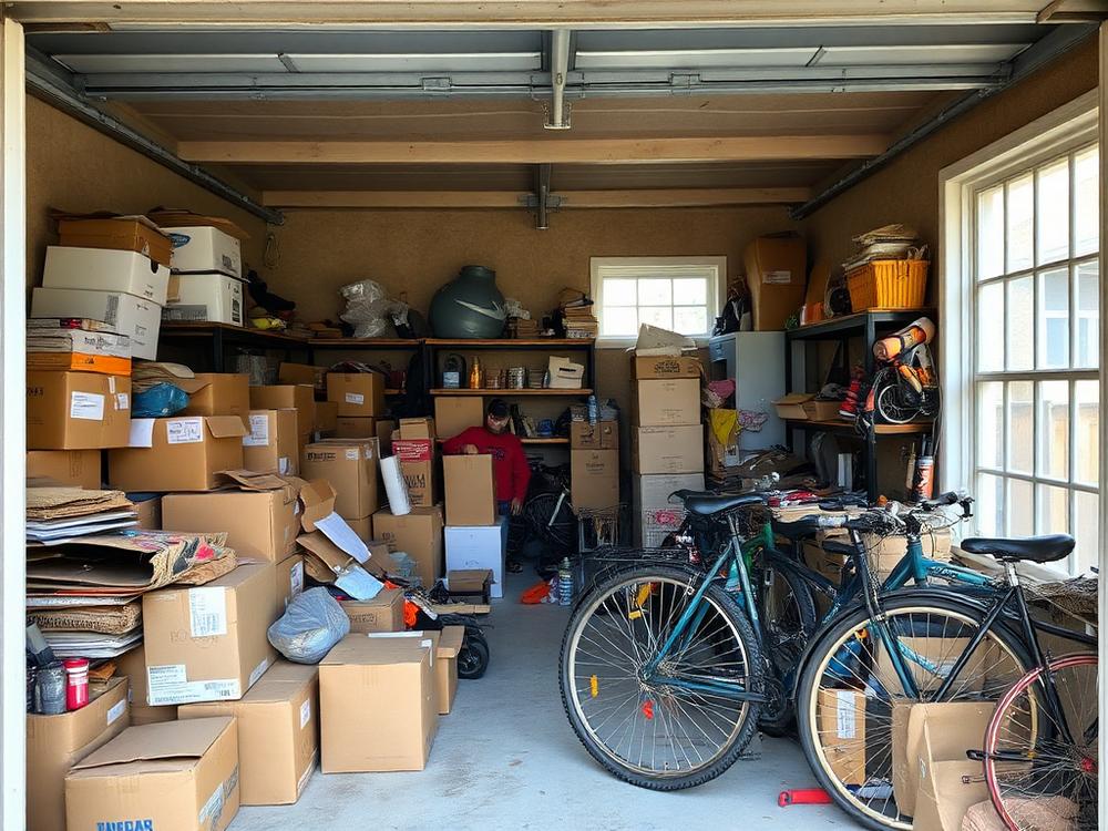 Garage cleanout before